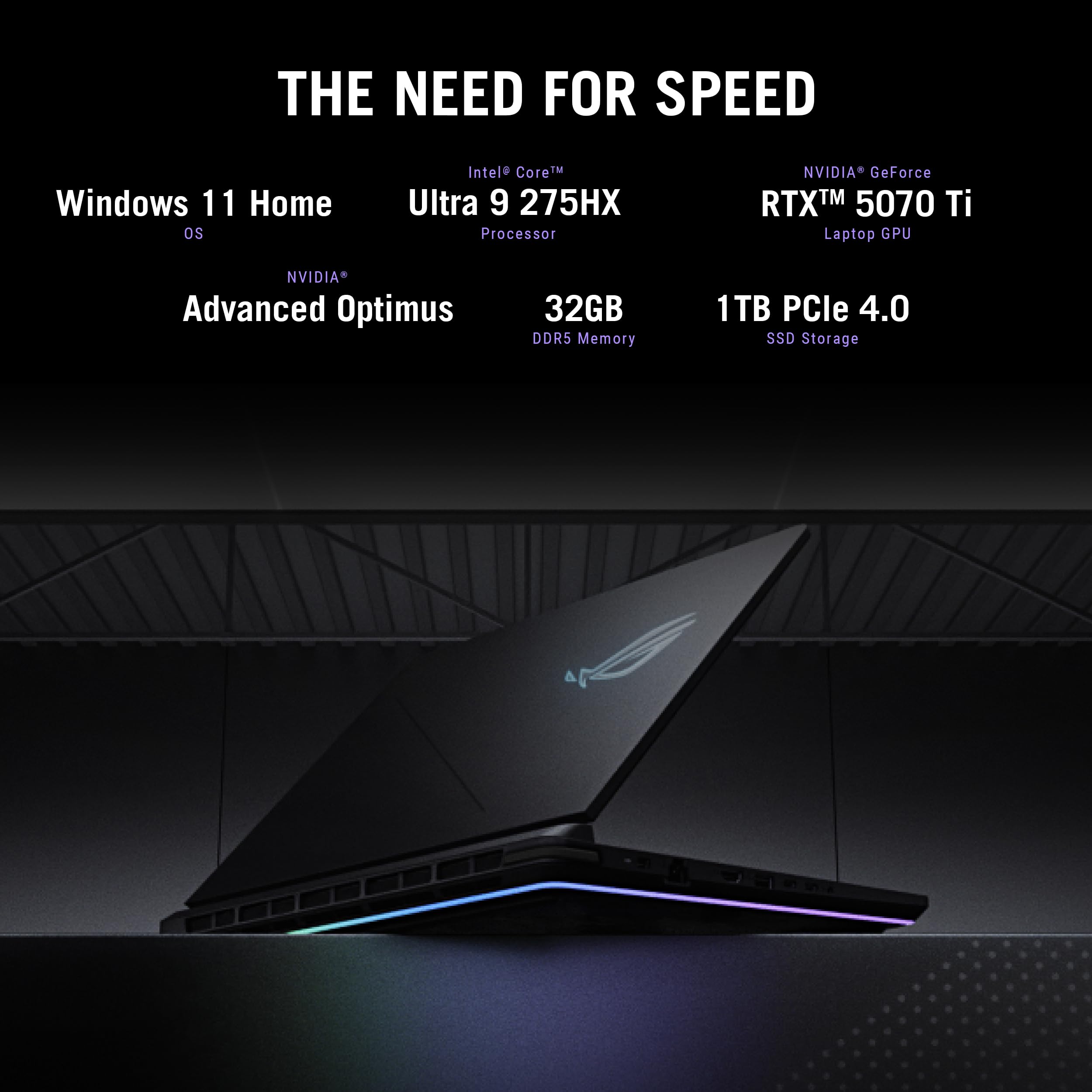 ASUS ROG Strix G16 (2025) Gaming Laptop, 16” FHD+ 16:10 165Hz/3ms, NVIDIA® GeForce RTX™ 5060, Intel® Core™ i7 Processor 14650HX, 16GB DDR5, 1TB Gen 4 SSD, Wi-Fi 7, Windows 11 Home, G615JMR-AS74