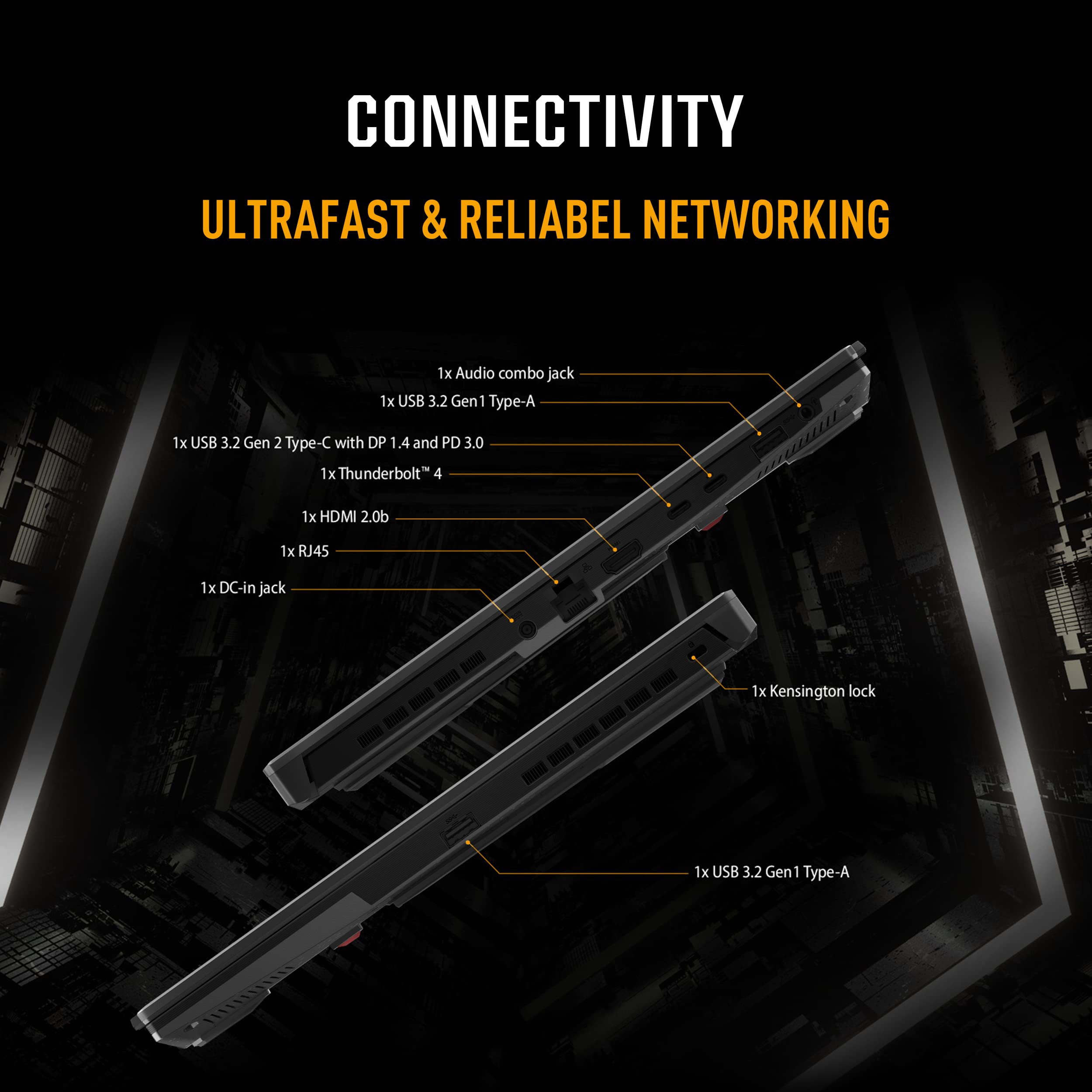 ASUS TUF Gaming F16 Gaming Laptop, 16” FHD+ 144Hz IPS-Level 16:10 Display, Intel® Core™ 5 210H, NVIDIA® GeForce RTX™ 4050, 16GB DDR5, 512GB PCIe Gen4 SSD, Wi-Fi 6, Win11 Home, FX607VU-SS53