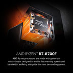 msi Codex Z2 Gaming Desktop: AMD R7-8700F, GeForce RTX 5070, 32GB DDR5, 2TB m.2 NVMe SSD, USB Type-C, VR-Ready, Windows 11 Home : A8NVP-436US