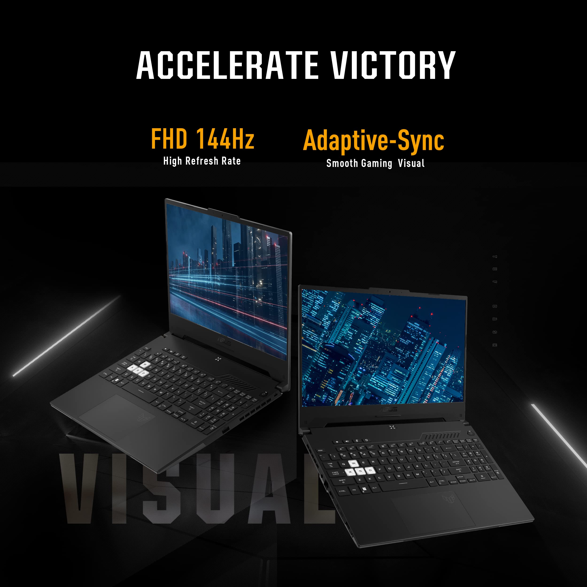ASUS TUF Gaming F16 Gaming Laptop, 16” FHD+ 144Hz IPS-Level 16:10 Display, Intel® Core™ 5 210H, NVIDIA® GeForce RTX™ 4050, 16GB DDR5, 512GB PCIe Gen4 SSD, Wi-Fi 6, Win11 Home, FX607VU-SS53