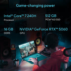 ASUS V16 16" WUXGA 144Hz Gaming Laptop, Intel® Core™ 7 240H, RTX™ 5070, 16GB DDR5 RAM, 1TB SSD, V3607VP-DS74, Matte Black