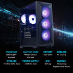 msi Codex Z2 Gaming Desktop: AMD R7-8700F, GeForce RTX 5070, 32GB DDR5, 2TB m.2 NVMe SSD, USB Type-C, VR-Ready, Windows 11 Home : A8NVP-436US