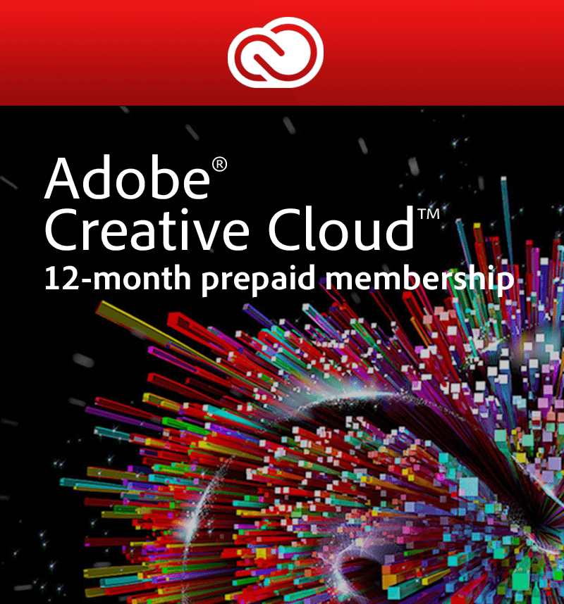 Adobe Creative Cloud Pro | 12-Month Subscription License (PC/Mac)